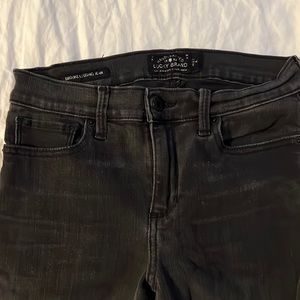 Lucky Brand Brooke Legging Jean in Washed Black Size 4/27
